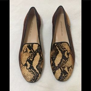 Antonio Melani Gigi snake print smoking slippers